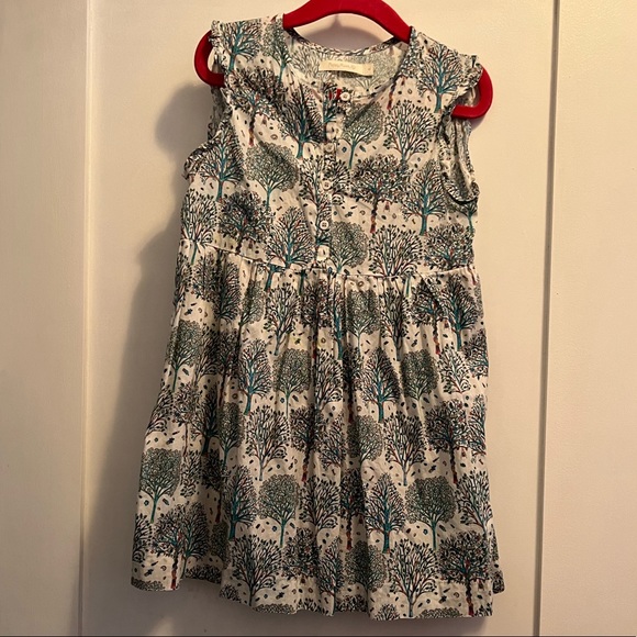 Poppy Rose Blue Trees Dress - Picture 1 of 7